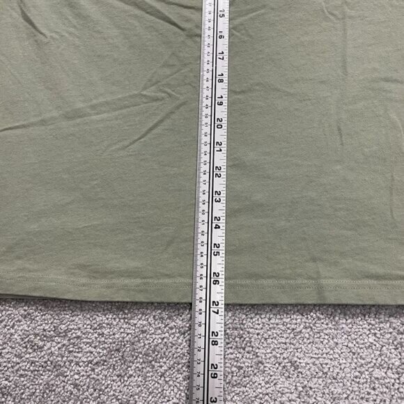 Everlane Basic Crew Neck T-Shirt Mens Medium Green Long Sleeve Cotton Casual Tee - Picture 8 of 10